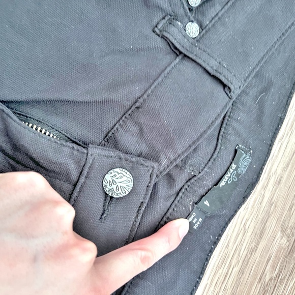 Prana Brenna dark gray moto stretch pants size 4 - Picture 6 of 8